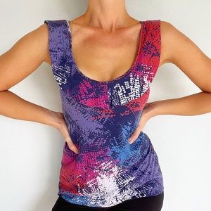 Marc by Marc Jacobs twilight blue cut out ruffle sleeveless blouse size medium